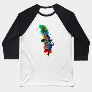 Aboriginal Art - Feather Wetlands 2 Baseball T-Shirt